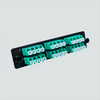 Fiber Optic Adapter Panel, 24-Port, Quad, LC, MM, OM3, Aqua, LGXÂ® Compatible