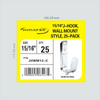 1-5/16" J-Hook Wall Mount