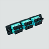 Fiber Optic Adapter Panel, 12-Port, Duplex, SC, MM, OM3, Aqua, LGXÂ® Compatible