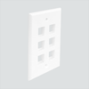 6-Port, Single Gang, Without ID Windows