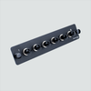 Fiber Optic Adapter Panel, 6-Port, Simplex, ST, MM, OM3, LGXÂ® Compatible