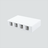 4-Port, Surface Mount Box, Cover and Base with Adhesive Strip