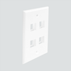 4-Port, Single Gang, Without ID Windows