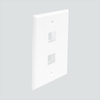 2-Port, Single Gang, Without ID Windows