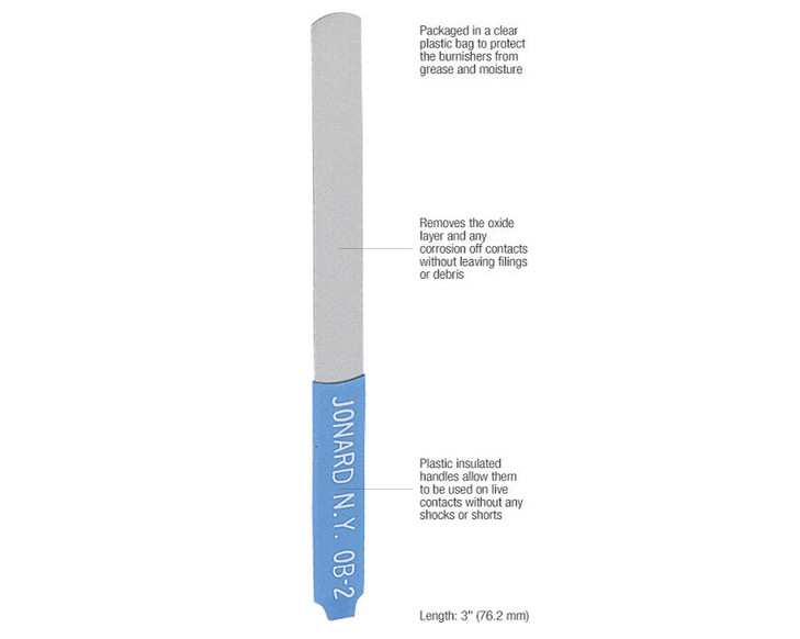 Jonard OB-2/12 Burnisher Files (Pkg. /12), Extra Sensitive | American Cable Assemblies