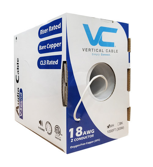18/2 AUDIO 16 STRAND 500' SPEAKER CABLE - IMPORT
