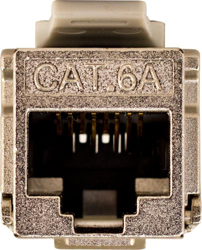 CAT6A SHIELDED DATA GRADE KEYSTONE 90 DEGREES 8 X8 CONDUCTORS