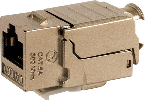 CAT6A SHIELDED DATA GRADE KEYSTONE 90 DEGREES 8 X8 CONDUCTORS