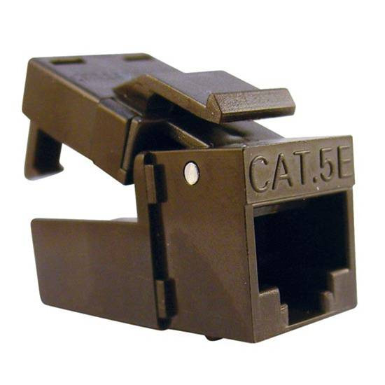 Platinum Tools CAT5 EZ-SnapJack Brown - 1 | Genesee Supply Co.