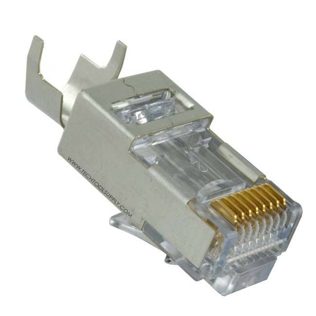 Platinum Tools Ez-RJ45 Shielded Cat5e/6 Connector (ext Ground) 50pc - 1 | Genesee Supply Co.