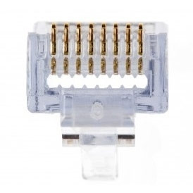 Platinum Tools EZ-RJ45 CAT5/5e Connectors - Jar of 100 - 2 | Genesee Supply Co.