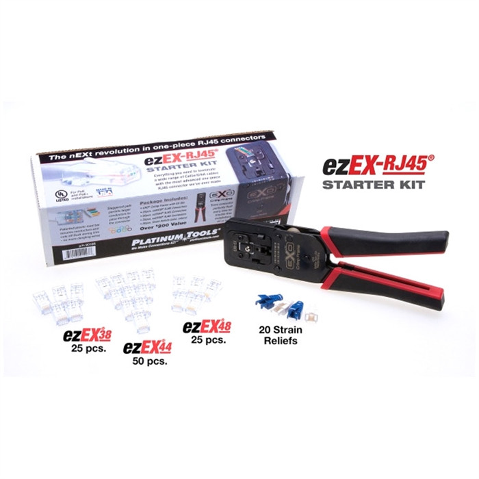 Platinum Tools ezEX-RJ45 Starter Kit - 1 | Genesee Supply Co.