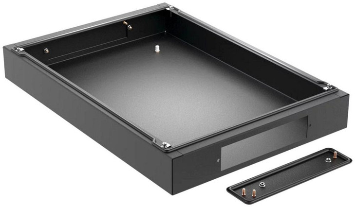Hoffman P2B146 Base Solid 100mm Fits 400x600mm Steel Black