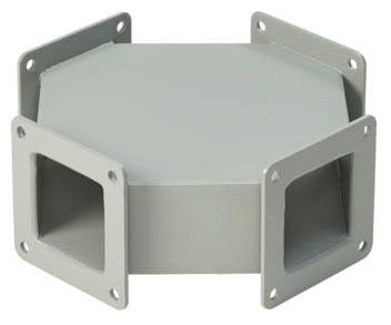 Hoffman F66WC Wireway Cross Fitting 6.00x6.00 Steel Gray | Genesee Supply Co.