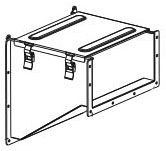 B-line 126-12LAHW Nema 12 Layin Wireway Hoffman Wiegmann Adapter 12X6 | Genesee Supply Co.