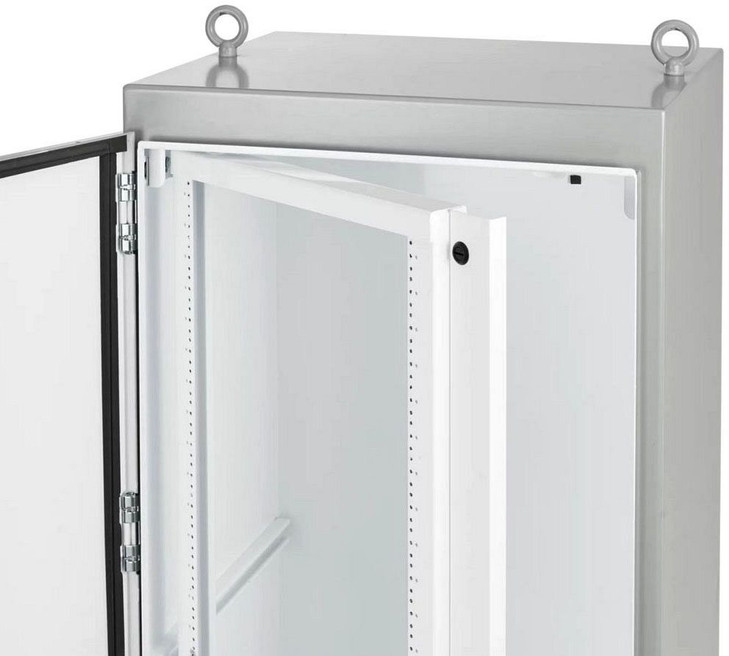 Hoffman A7236SOF19 Swing-out Rack Mounting Frame Fits 72.06x36.06 Steel White | Genesee Supply Co.