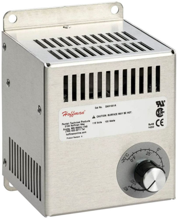 Hoffman DAH1002A Electric Heater 100 Watt 230V 50/60hz Aluminum | Genesee Supply Co.