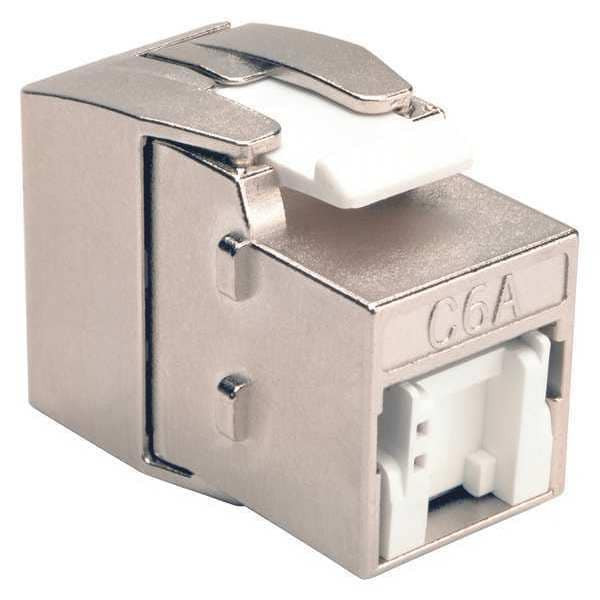 Keystone Jack, Shielded, Cat6a, Cat6a, Gray-1