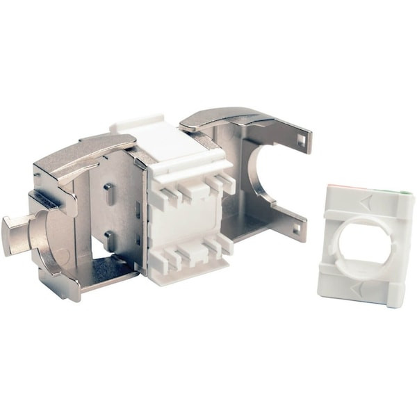 Keystone Jack, Shielded, Cat6a, Cat6a, Gray-2