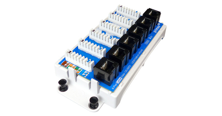 6-Port Cat6A Data/Voice Module-1