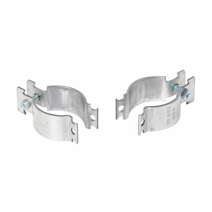B-Line 4D2014PAZN 2-1/2 Inch Rigid 2-7/8 Inch OD Zinc Clamp-2