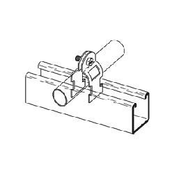 B-Line B2212ZN B-Line B2212ZN 1-1/2 Inch Zinc Plated Rigid/IMC Thinwall Multi-Grip Pipe Clamp-2