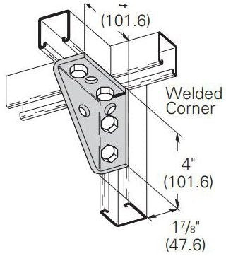 B-Line B823-22W Plastic End Cap 1 3/4 In Depth-2