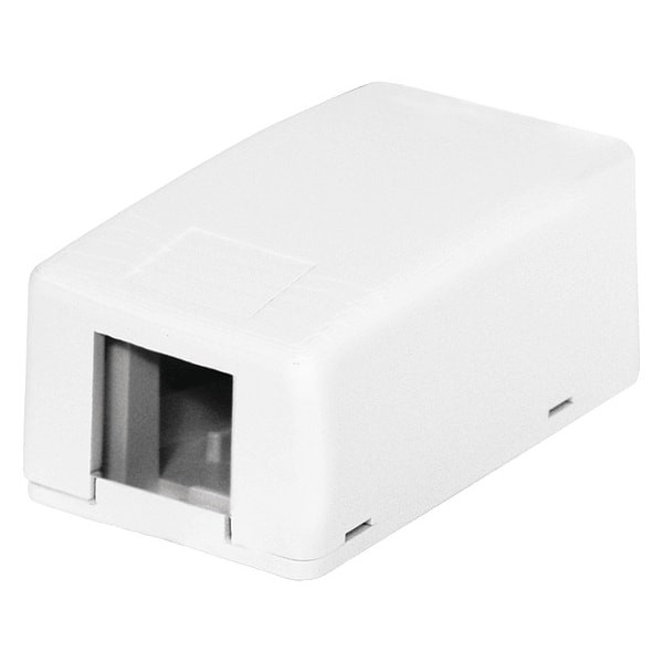 Surface Mount Box, 1 Port, White-1