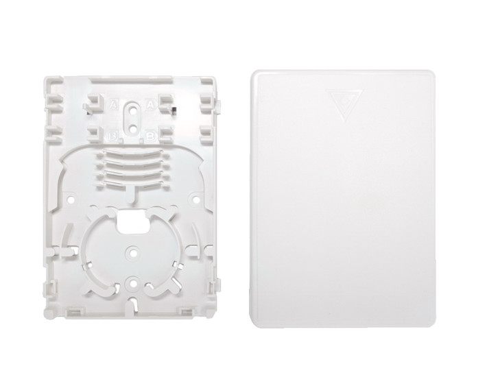 2-PORT FIBER TERMINAL BOX WHITE