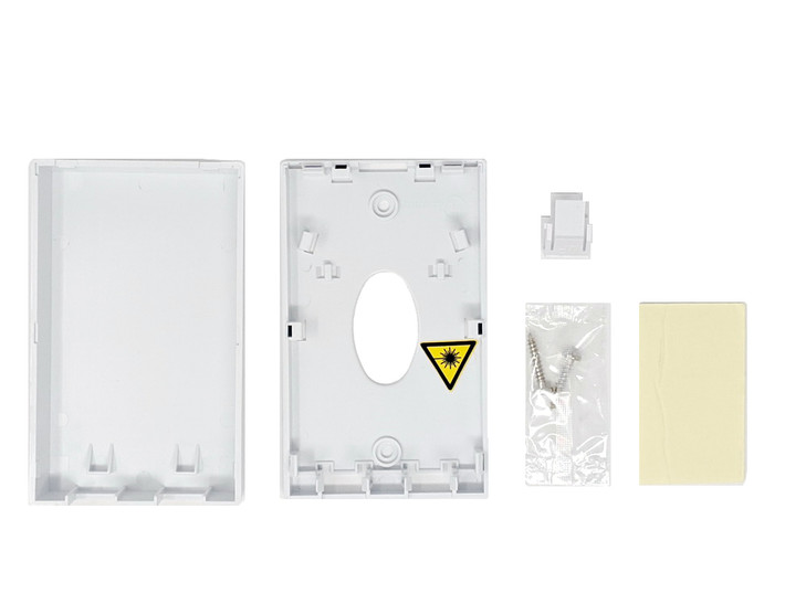 2-PORT FIBER SURFACE BOX WHITE