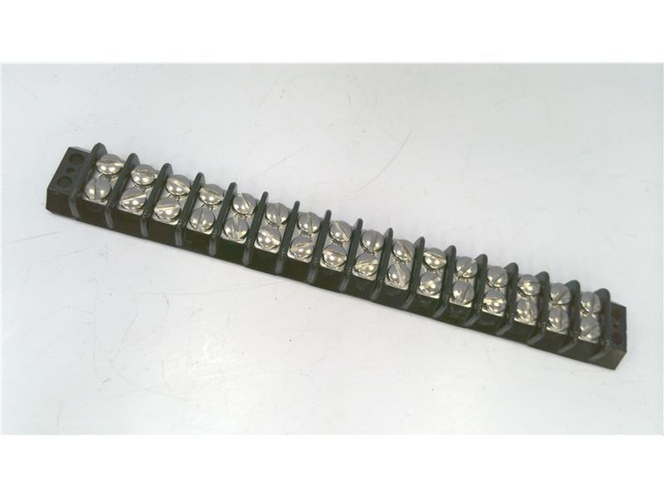 TERMINAL BLOCK STRIP ,DOUBLE ROW,15A 250V, 16 POSITION