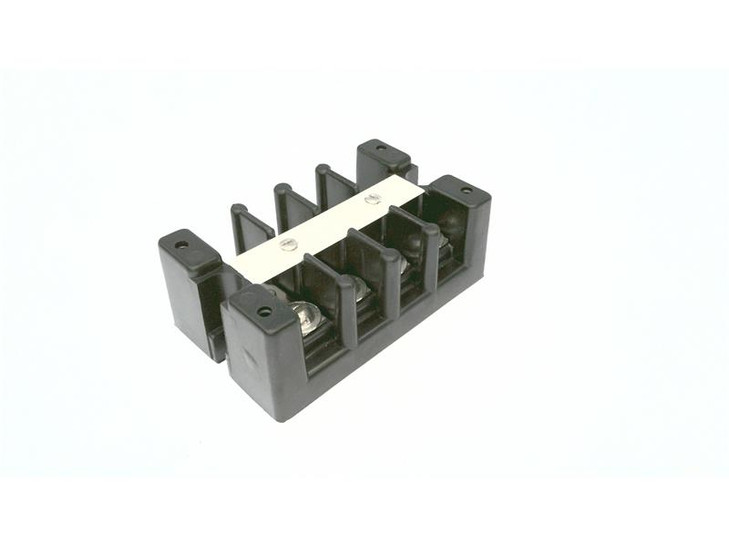TERMINAL BLOCK, BARRIER, 4 POSITION, 16-10 AWG,BARRIER TERMINAL BLOCK,SERIES 1500, CONNECTOR MOUNTING PANEL, PITCH SPACING 15.88 MM, 75 AMP LUGGED WIRE, 600V, 30 AMP, 10-22 CU SOL