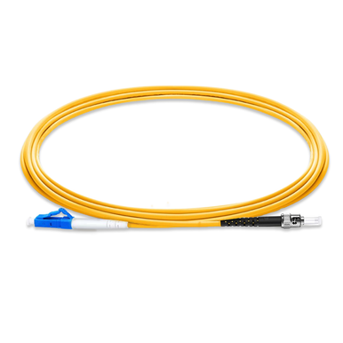 American Cable Assemblies #40627 LC UPC to ST UPC Simplex OS2 Single Mode PVC (OFNR) 2.0mm Tight-Buffered Fiber Optic Patch Cable