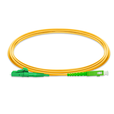 American Cable Assemblies #41663 LC APC to SC APC Simplex OS2 Single Mode PVC (OFNR) 2.0mm Tight-Buffered Fiber Optic Patch Cable