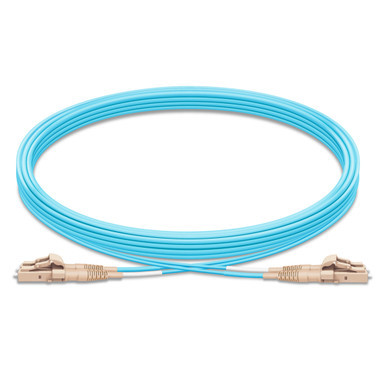 Multimode Fiber Optic Patch Cable, OM4 2.0mm PVC Duplex Zipcord, TAA Compliant - Made in USA