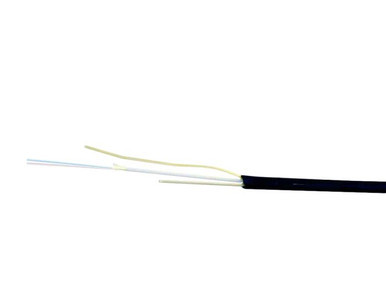 TLC Flat Drop Cable Dry Singlemode SMF28 Ultra Fiber 12 Fiber Polyethylene Black - S09FD12CZEBL