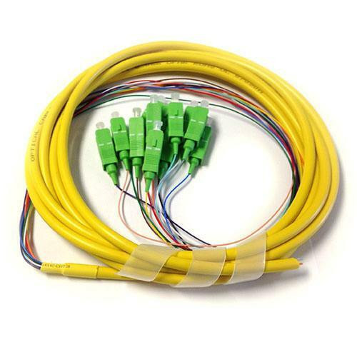 12-STR Singlemode OS2 SC Fiber Pigtail - 3 Meters