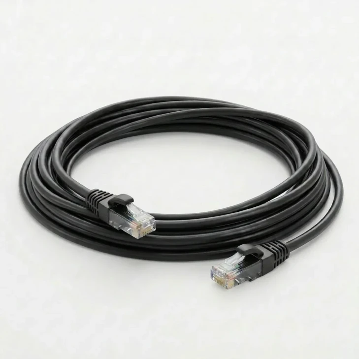 CAT6 10ft Unshielded Booted Patch Cord - Black