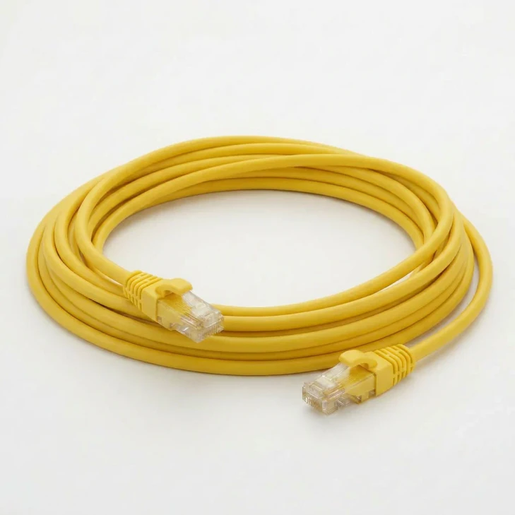 CAT6 2ft Unshielded Booted Patch Cord - Yellow