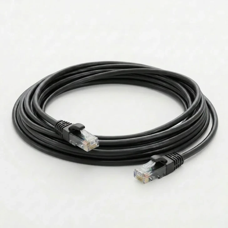 CAT6 14ft Unshielded Booted Patch Cord - Black