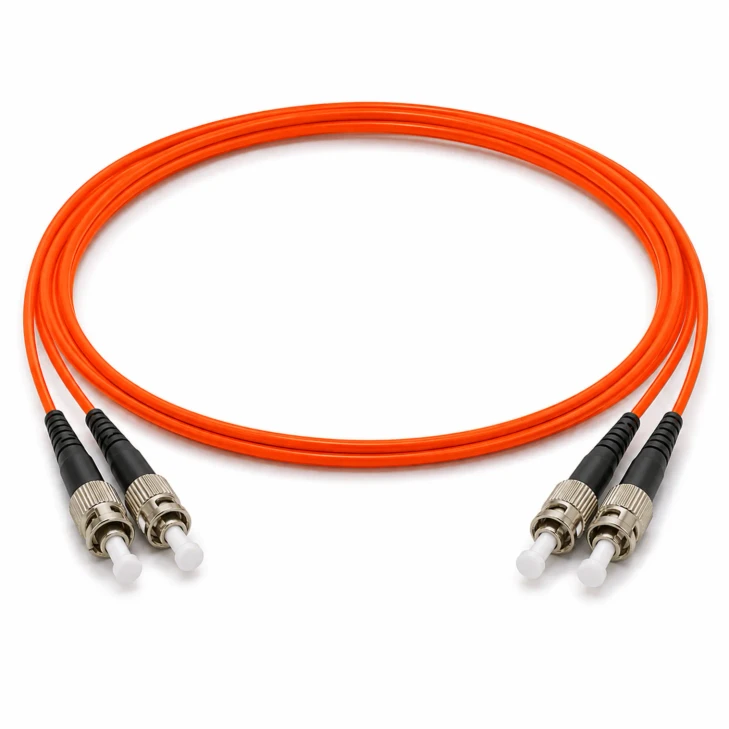 ST/ST OM1 1-meter Duplex Fiber Patch Cable