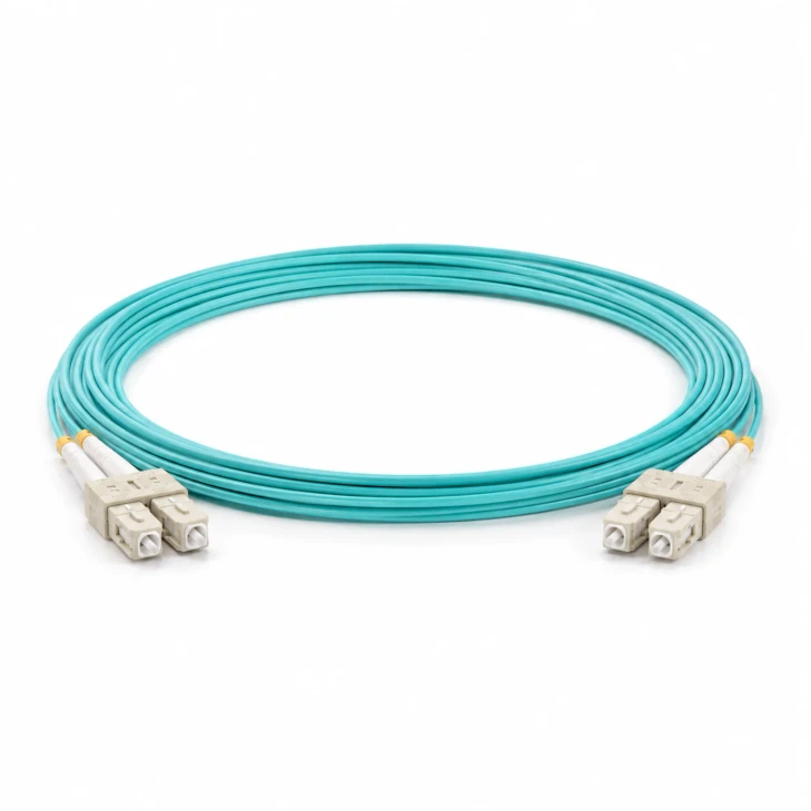 SC/SC OM3 1-meter Duplex Fiber Patch Cable