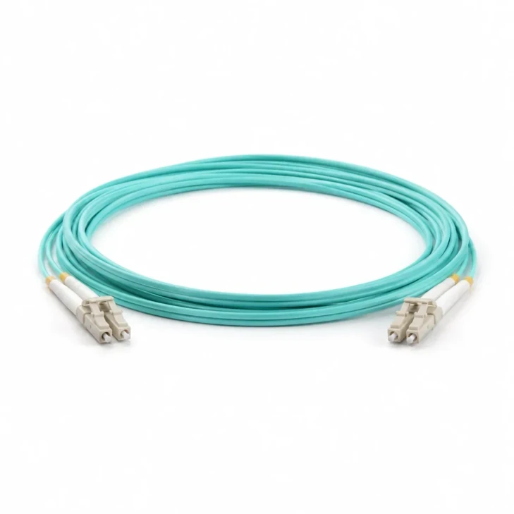 LC/LC OM3 15-meter Duplex Fiber Patch Cable
