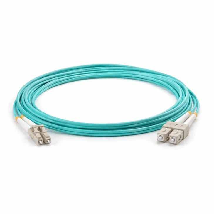 LC/SC OM3 5-meter Duplex Fiber Patch Cable