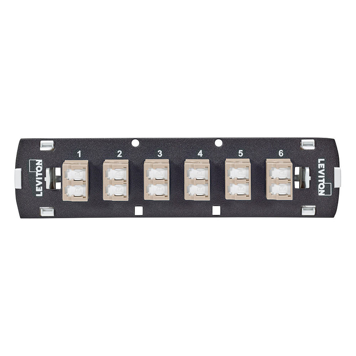 SDX Shuttered LC Fiber Adapter Plate, OM1, Duplex LC (Beige), 12 Fibers, Zirconia Ceramic Sleeve