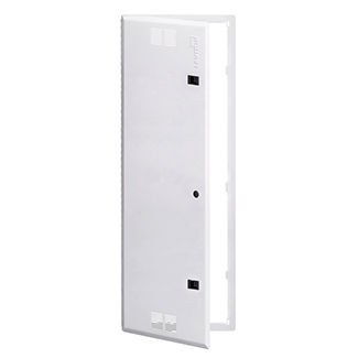 42" STRUCTURED MEDIA™ Premium Vented Hinged Door, Metal, White