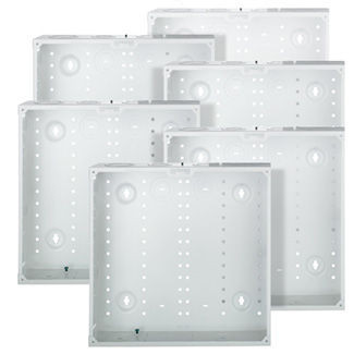 14" STRUCTURED MEDIA™ Enclosure, Enclosure Only, Metal, 6 Pack, White