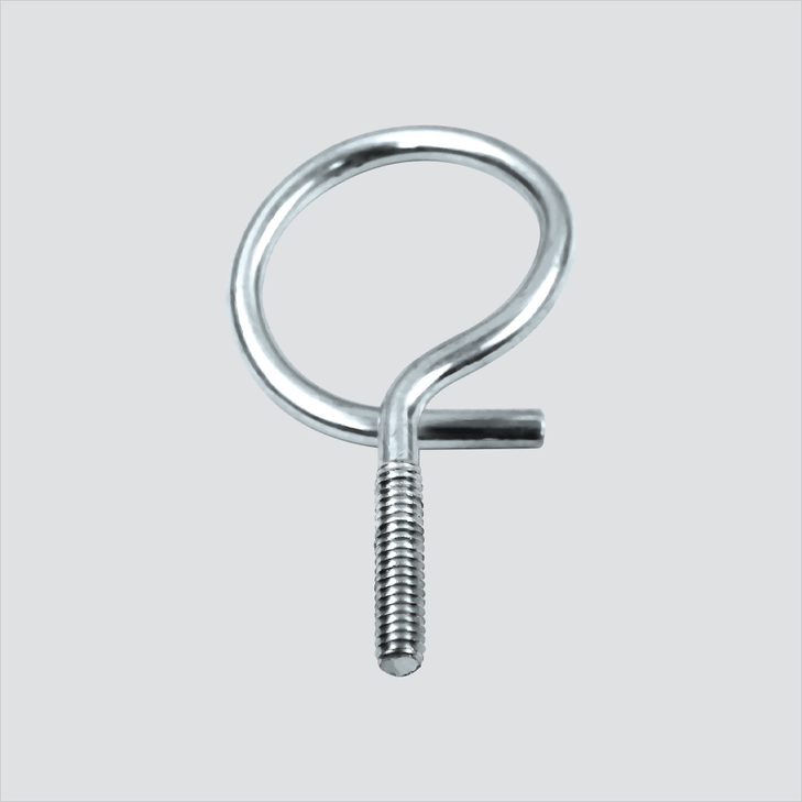Bridle Ring with thread, 1 ½" Diameter, 1/4" Metal

