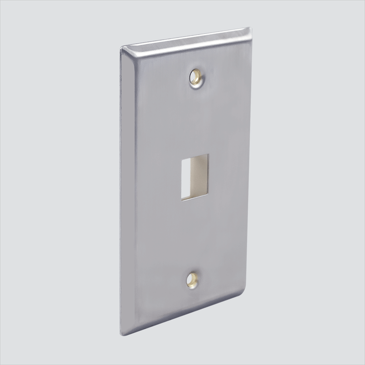 1-Port, Single Gang, Without ID Windows