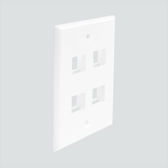 4-Port, Single Gang, Without ID Windows
